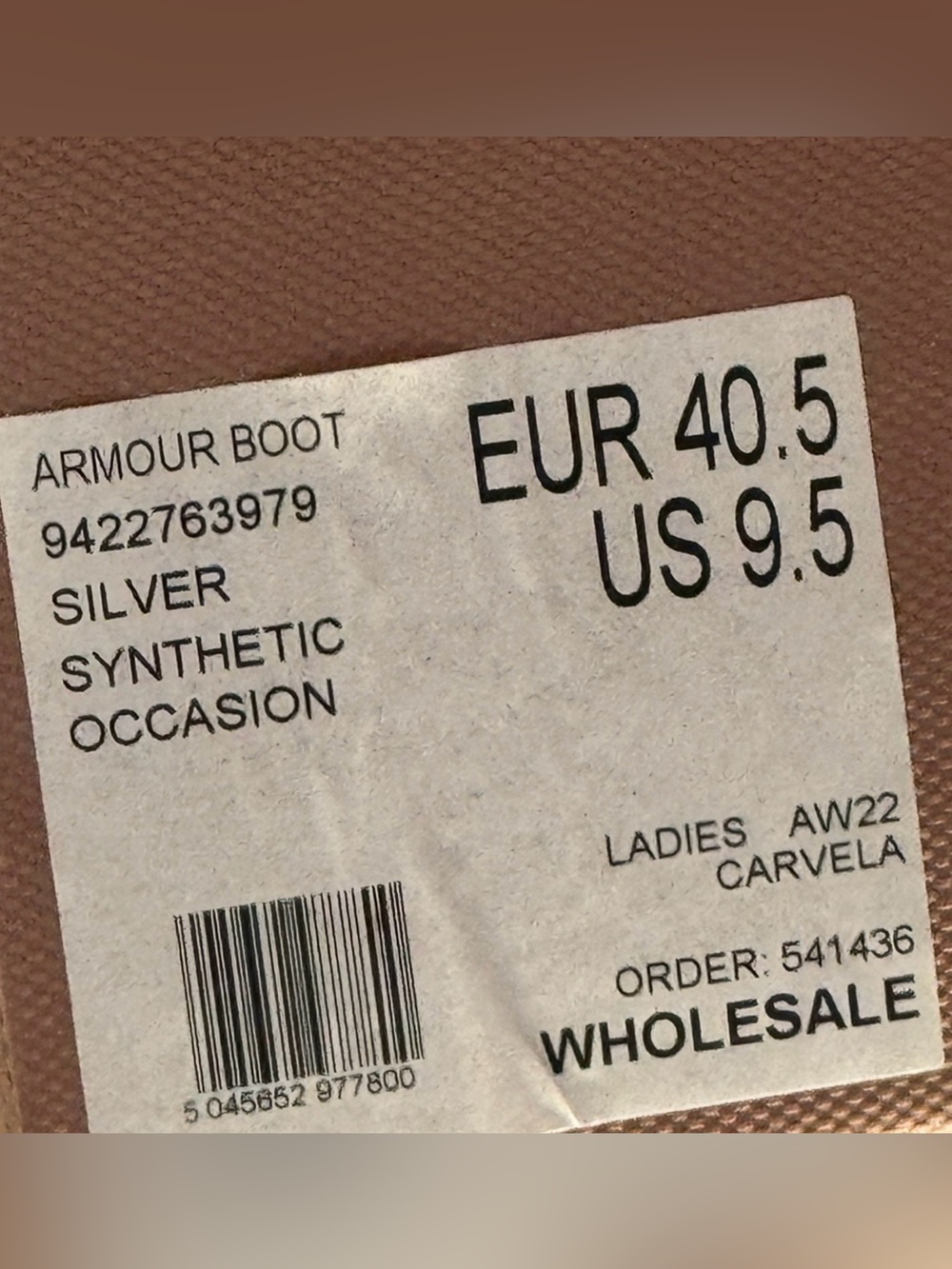 Carvela Kurt Geiger Armour Boot US 9.5 EUR 40.5 Silver NYE Statement Heels BNIB! - Picture 12 of 16